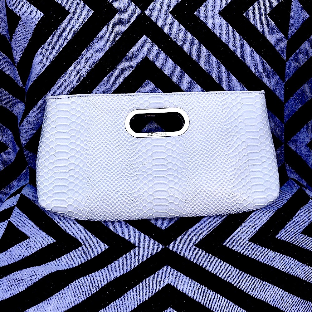 NEW - Women’s Clutch - Faux White Snake